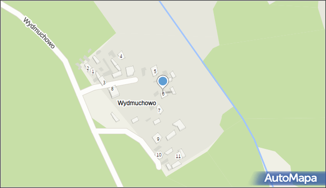 Hajnówka, Wydmuchowo, 6, mapa Hajnówka