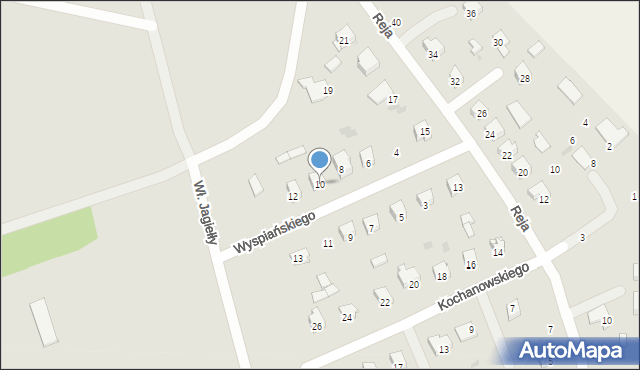 Hrubieszów, Wyspiańskiego Stanisława, 10, mapa Hrubieszów