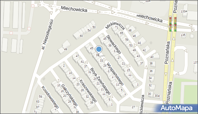Inowrocław, Wyspiańskiego Stanisława, 37, mapa Inowrocławia