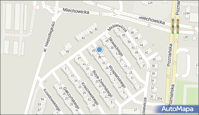 Inowrocław, Wyspiańskiego Stanisława, 39, mapa Inowrocławia