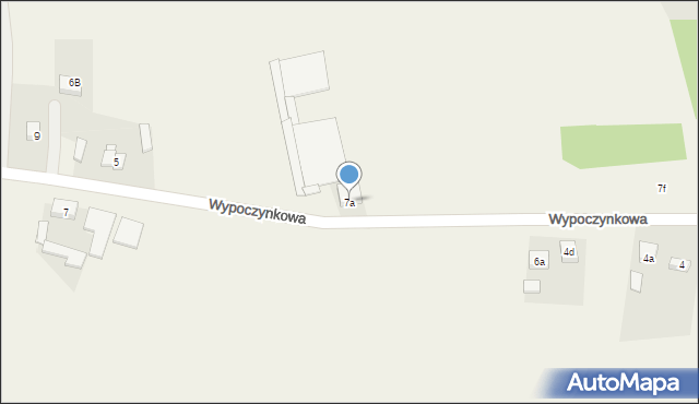 Jabłonna, Wypoczynkowa, 7a, mapa Jabłonna
