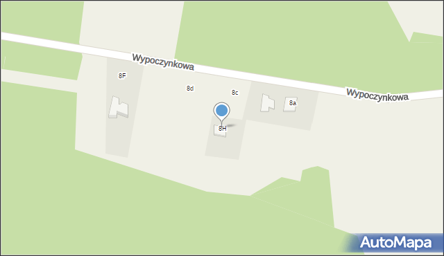 Jabłonna, Wypoczynkowa, 8H, mapa Jabłonna