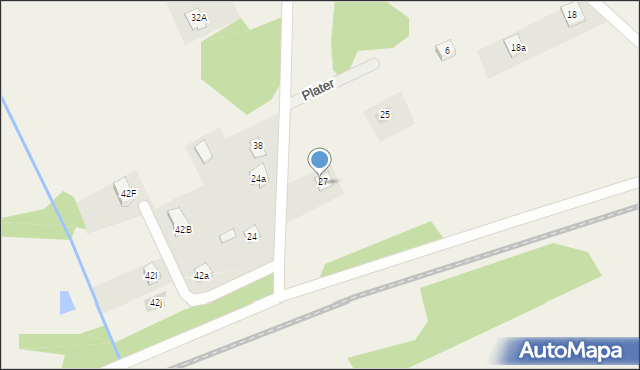 Jaktorów-Kolonia, Wysockiego Piotra, 35, mapa Jaktorów-Kolonia
