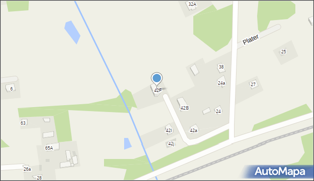 Jaktorów-Kolonia, Wysockiego Piotra, 42F, mapa Jaktorów-Kolonia