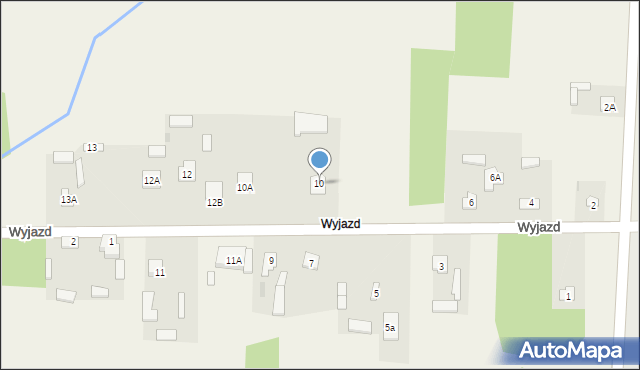 Janaszówek, Wyjazd, 10, mapa Janaszówek