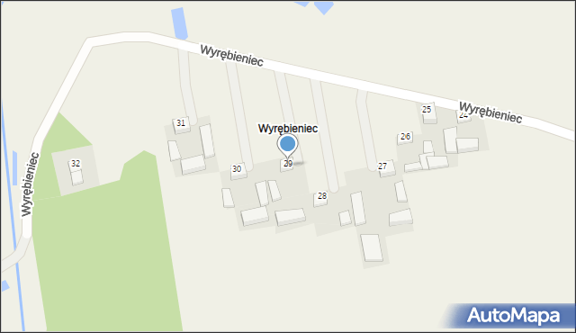 Jasionna, Wyrębieniec, 29, mapa Jasionna