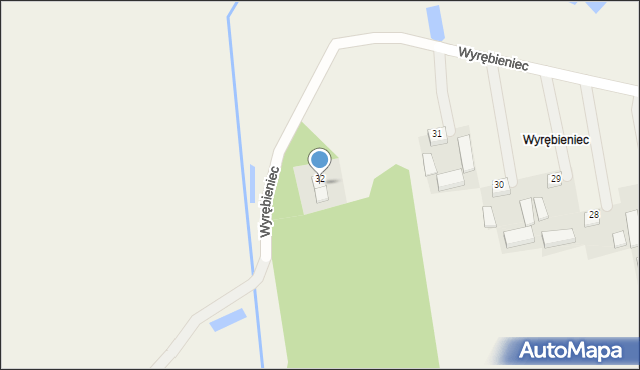 Jasionna, Wyrębieniec, 32, mapa Jasionna