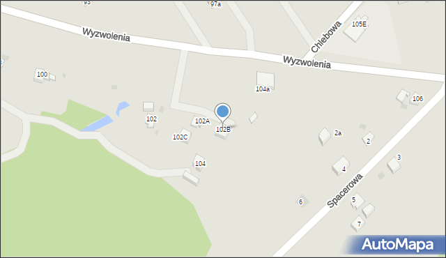 Jastrzębie-Zdrój, Wyzwolenia, 102B, mapa Jastrzębie-Zdrój