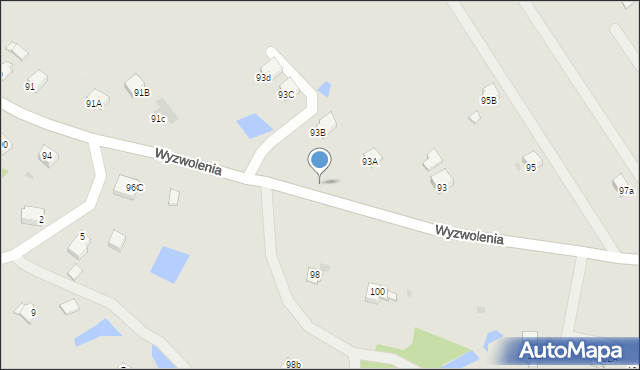 Jastrzębie-Zdrój, Wyzwolenia, 93A, mapa Jastrzębie-Zdrój