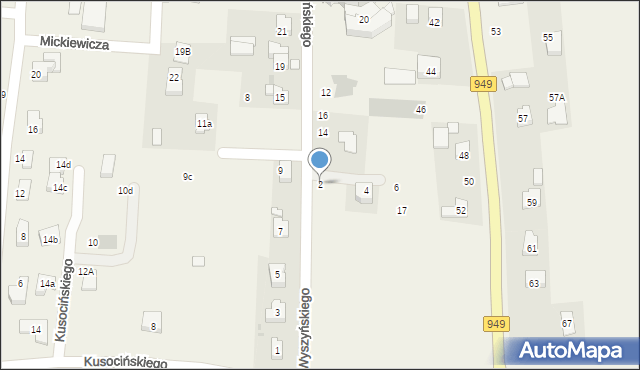 Jawiszowice, Wyszyńskiego Stefana, ks. kard., 2, mapa Jawiszowice