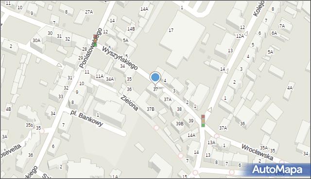 Jawor, Wyszyńskiego Stefana, ks. kard., 37, mapa Jawor