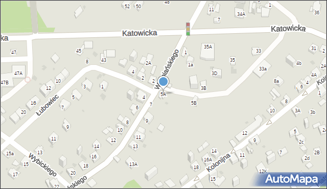 Jaworzno, Wyspiańskiego Stanisława, 5A, mapa Jaworzno