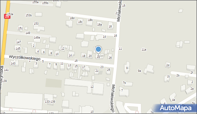 Kalisz, Wyczółkowskiego Leona, 22, mapa Kalisza