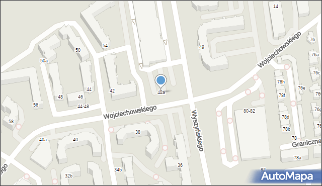 Kalisz, Wyszyńskiego Stefana, ks. prym. kard., 42a, mapa Kalisza