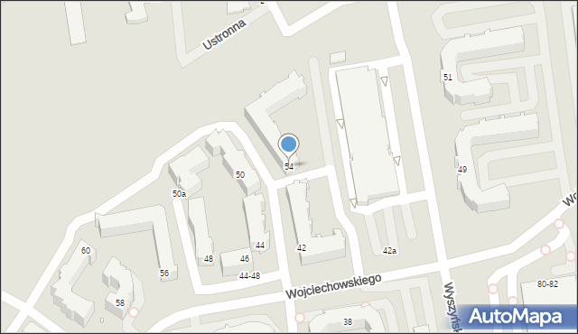 Kalisz, Wyszyńskiego Stefana, ks. prym. kard., 54, mapa Kalisza