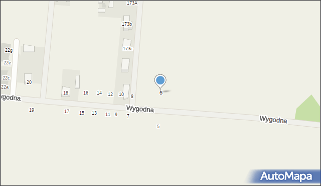 Kaputy, Wygodna, 6, mapa Kaputy