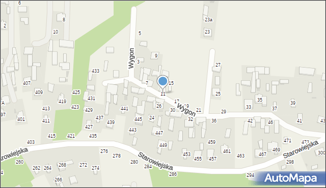 Karczmiska Drugie, Wygon, 11, mapa Karczmiska Drugie