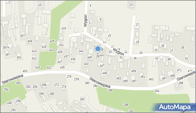 Karczmiska Drugie, Wygon, 24, mapa Karczmiska Drugie