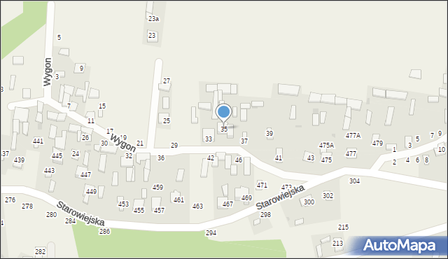 Karczmiska Drugie, Wygon, 35, mapa Karczmiska Drugie