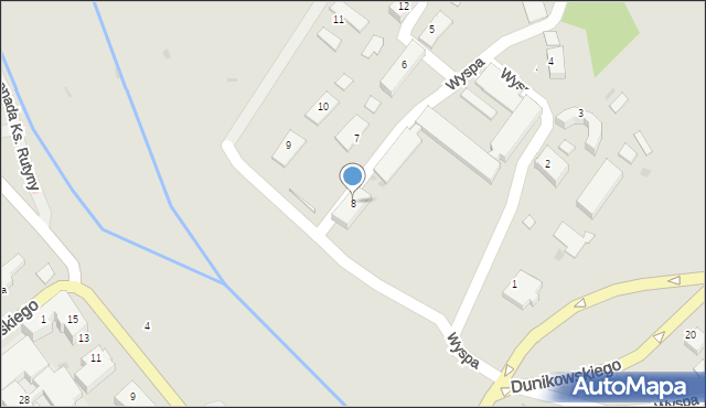 Kędzierzyn-Koźle, Wyspa, 8, mapa Kędzierzyna-Koźle