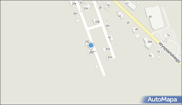 Kędzierzyn-Koźle, Wyspiańskiego Stanisława, 28D, mapa Kędzierzyna-Koźle