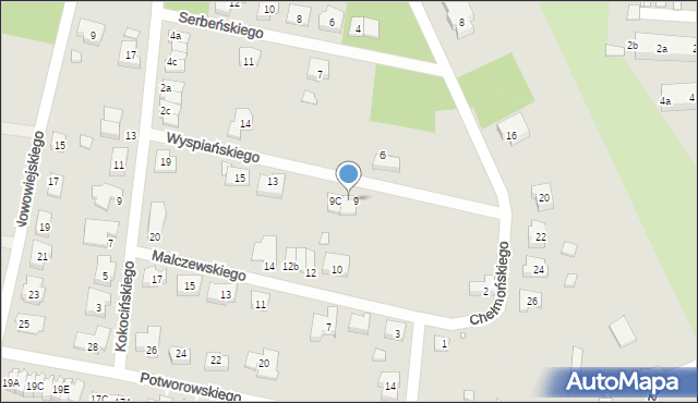 Kępno, Wyspiańskiego Stanisława, 9A, mapa Kępno