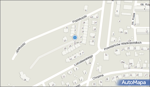 Kępno, Wyszyńskiego Stefana, ks. kard., 11, mapa Kępno