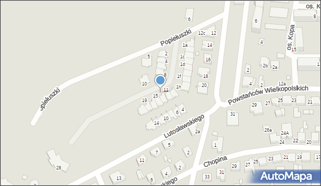 Kępno, Wyszyńskiego Stefana, ks. kard., 13, mapa Kępno