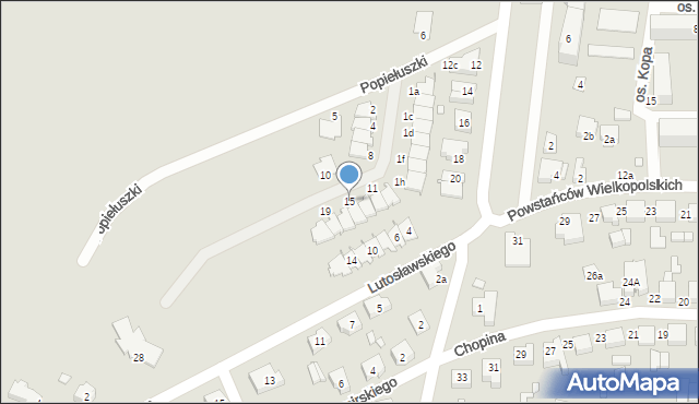 Kępno, Wyszyńskiego Stefana, ks. kard., 15, mapa Kępno