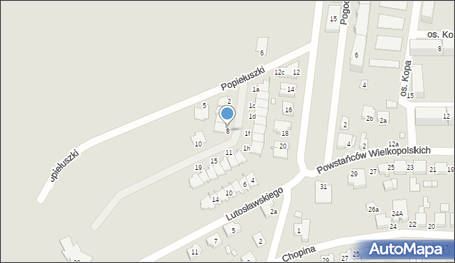 Kępno, Wyszyńskiego Stefana, ks. kard., 8, mapa Kępno