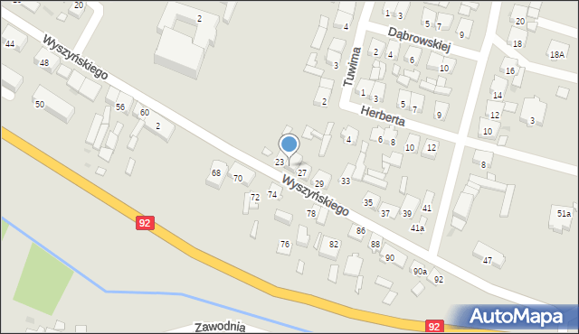 Kłodawa, Wyszyńskiego Stefana, ks. kard., 25, mapa Kłodawa