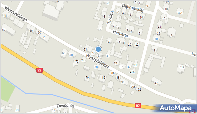 Kłodawa, Wyszyńskiego Stefana, ks. kard., 29, mapa Kłodawa