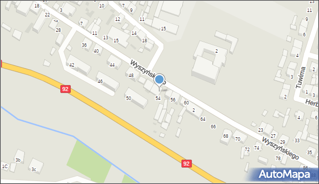 Kłodawa, Wyszyńskiego Stefana, ks. kard., 52, mapa Kłodawa