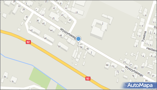 Kłodawa, Wyszyńskiego Stefana, ks. kard., 56a, mapa Kłodawa