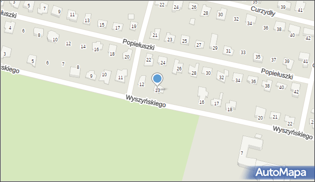 Kluczbork, Wyszyńskiego Stefana, ks. kard., 13, mapa Kluczbork