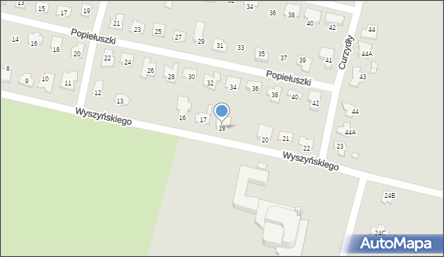 Kluczbork, Wyszyńskiego Stefana, ks. kard., 18, mapa Kluczbork