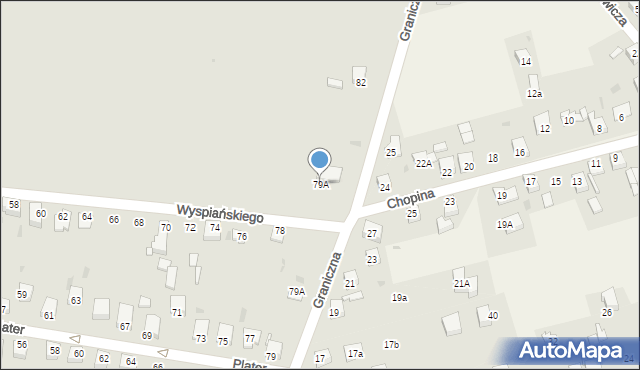 Knurów, Wyspiańskiego Stanisława, 79A, mapa Knurów