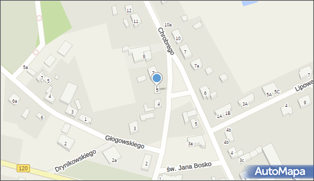 Kobylanka, Wyszyńskiego Stefana, ks. kard., 5, mapa Kobylanka
