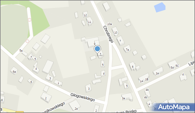 Kobylanka, Wyszyńskiego Stefana, ks. kard., 7a, mapa Kobylanka