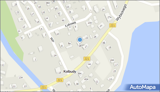 Kolbudy, Wybickiego Józefa, gen., 19, mapa Kolbudy