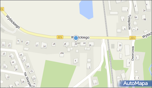 Kolbudy, Wybickiego Józefa, gen., 22, mapa Kolbudy