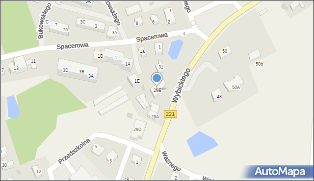 Kolbudy, Wybickiego Józefa, gen., 29E, mapa Kolbudy