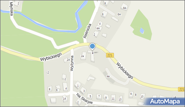 Kolbudy, Wybickiego Józefa, gen., 4, mapa Kolbudy