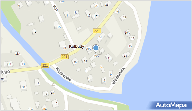 Kolbudy, Wybickiego Józefa, gen., 40A, mapa Kolbudy