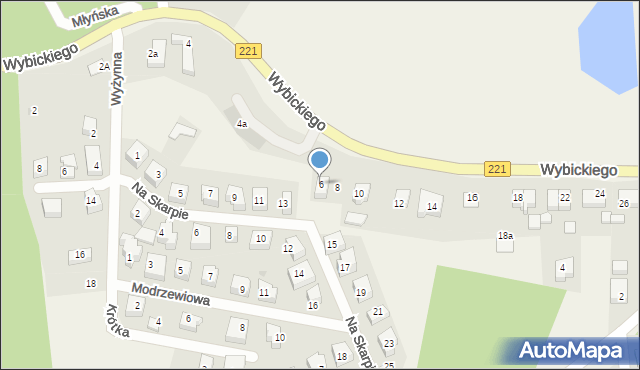 Kolbudy, Wybickiego Józefa, gen., 6, mapa Kolbudy