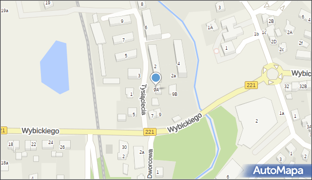 Kolbudy, Wybickiego Józefa, gen., 9A, mapa Kolbudy