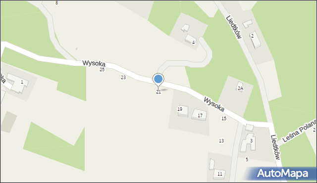 Koleczkowo, Wysoka, 21, mapa Koleczkowo