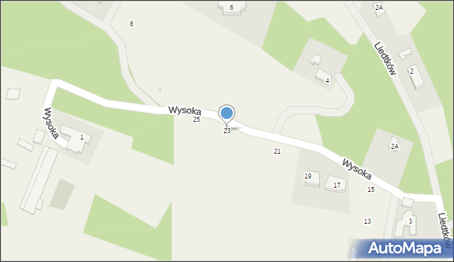 Koleczkowo, Wysoka, 23, mapa Koleczkowo