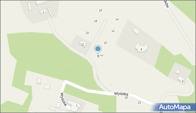 Koleczkowo, Wysoka, 8, mapa Koleczkowo