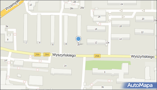 Konin, Wyszyńskiego Stefana, ks. kard., 10, mapa Konina